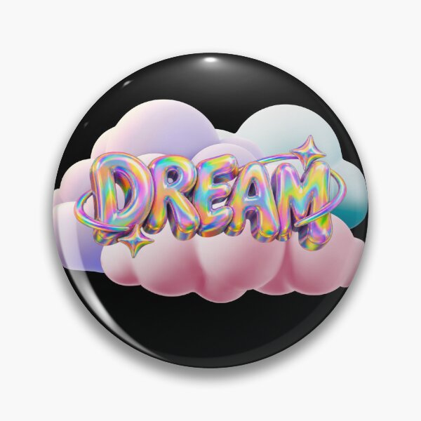 Item preview, 3D Holographic Dream Word on Pastel Clouds designed and sold by Rynasvz.