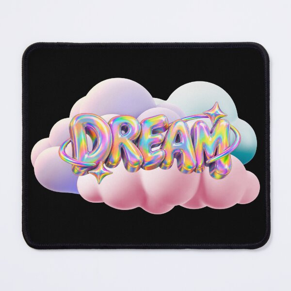 Item preview, 3D Holographic Dream Word on Pastel Clouds designed and sold by Rynasvz.