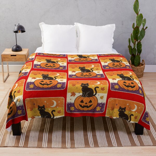Item preview, Retro Pumpkin Patch Cat Cozy Fall Spooky Season designed and sold by urmoments.