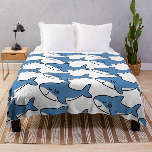 Item preview, cute shark character illustration designed and sold by pookapencil.