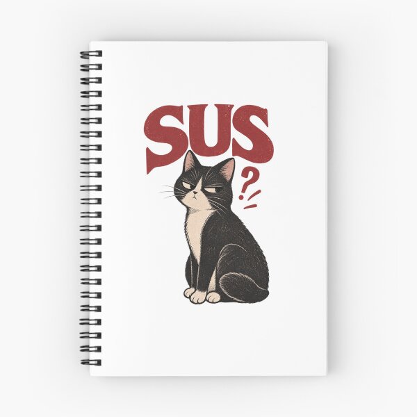 Item preview, Highly Suspect – Funny SUS Tuxedo Cat Meme Art designed and sold by SimonasPeace.