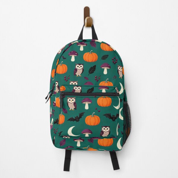Item preview, Dark Cottagecore Halloween Owl Mushroom Pattern designed and sold by Mimoshi ⭐⭐⭐⭐⭐.