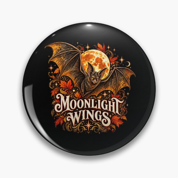 Item preview, Moonlight Wings Bat Gothic Halloween Vintage Moon designed and sold by TheInkRaven.