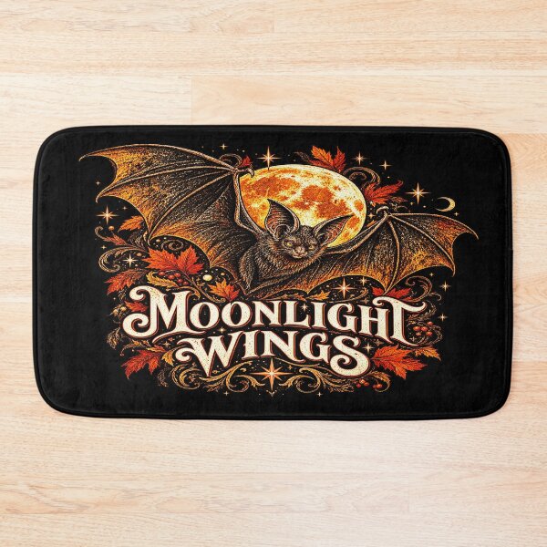 Item preview, Moonlight Wings Bat Gothic Halloween Vintage Moon designed and sold by TheInkRaven.