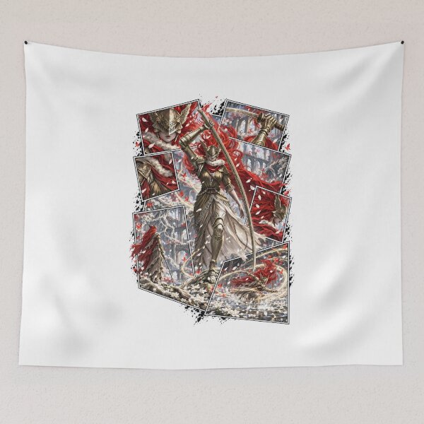 Item preview, Malenia Scarlet Blade Battle Collage designed and sold by PrestonChild.