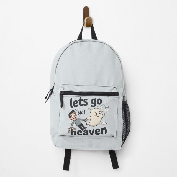 Item preview, Let’s Go Heaven Funny Ghost Cartoon designed and sold by hutofdesigns.