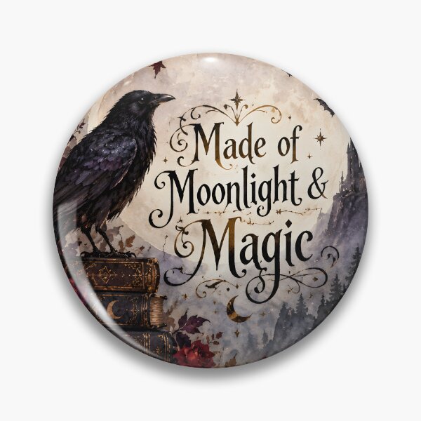 Item preview, Made of Moonlight & Magic – Gothic Raven Halloween Art designed and sold by blankTeeShirt.