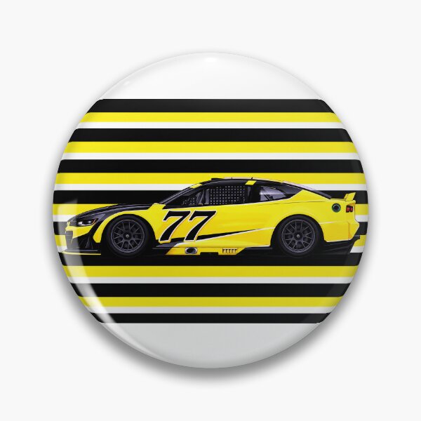 Item preview, #77 Carson Hocevar Yellow Stock Car designed and sold by PitWallArt.