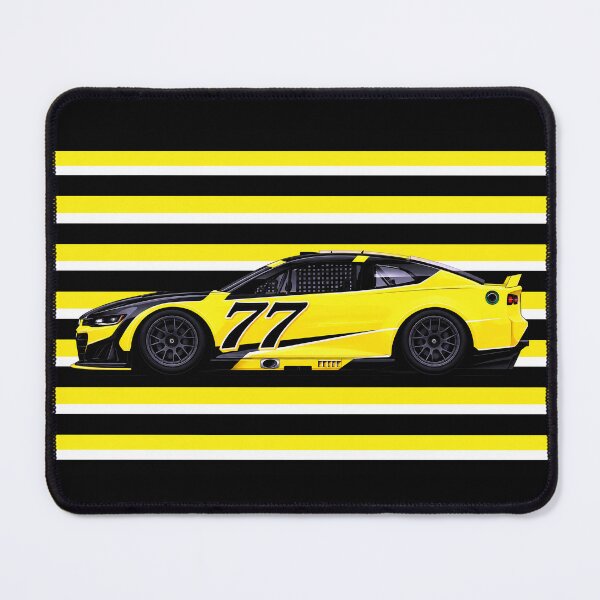Item preview, #77 Carson Hocevar Yellow Stock Car designed and sold by PitWallArt.