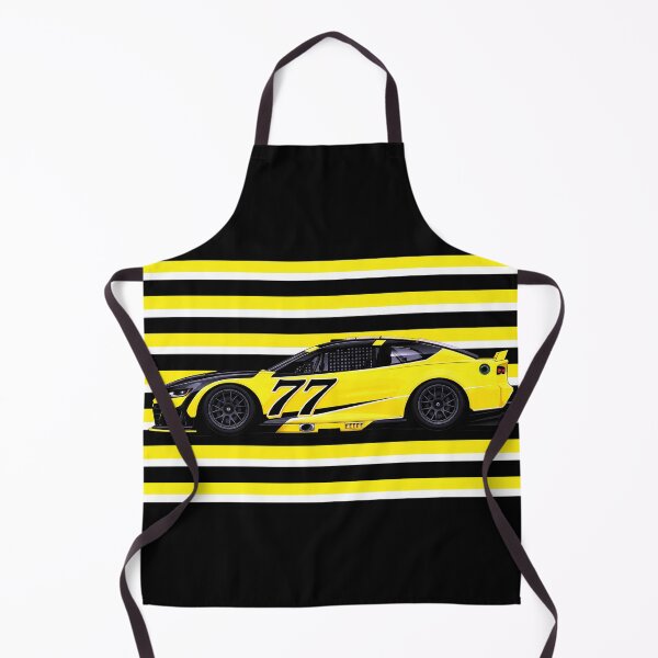 Item preview, #77 Carson Hocevar Yellow Stock Car designed and sold by PitWallArt.