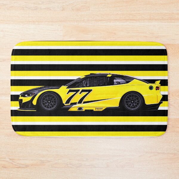 Item preview, #77 Carson Hocevar Yellow Stock Car designed and sold by PitWallArt.