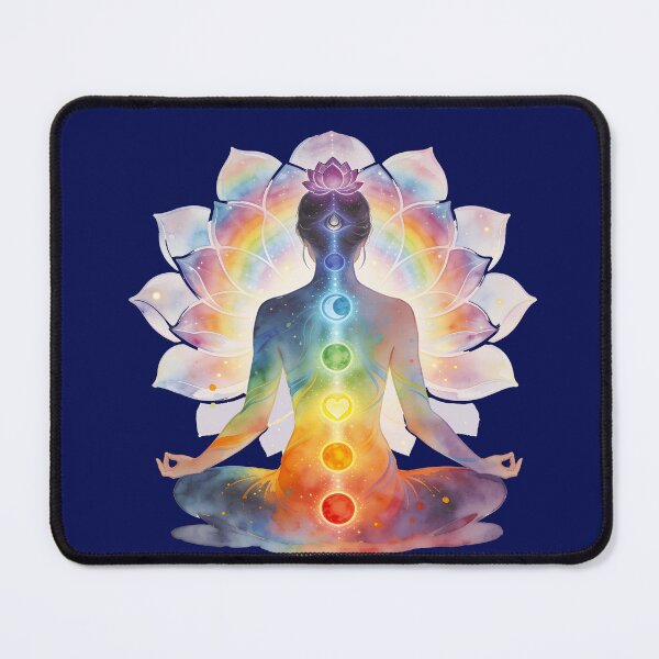 Item preview, Chakra Lotus Meditation designed and sold by TheInkyLine.