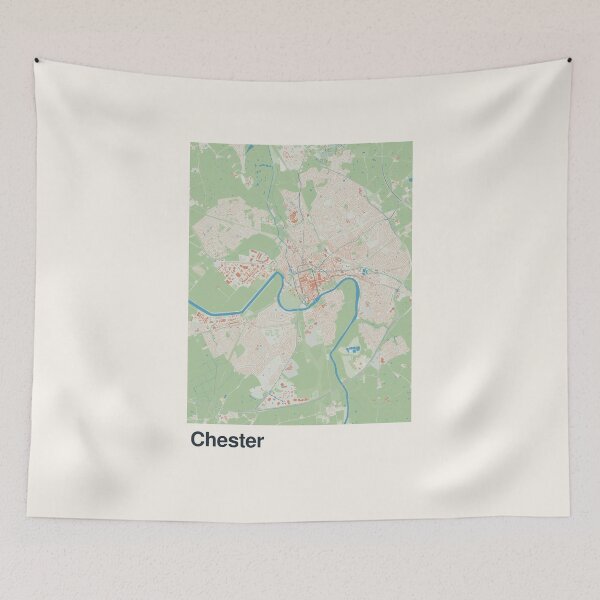 Item preview, Chester Minimalistic Map Art designed and sold by MapsNerd.
