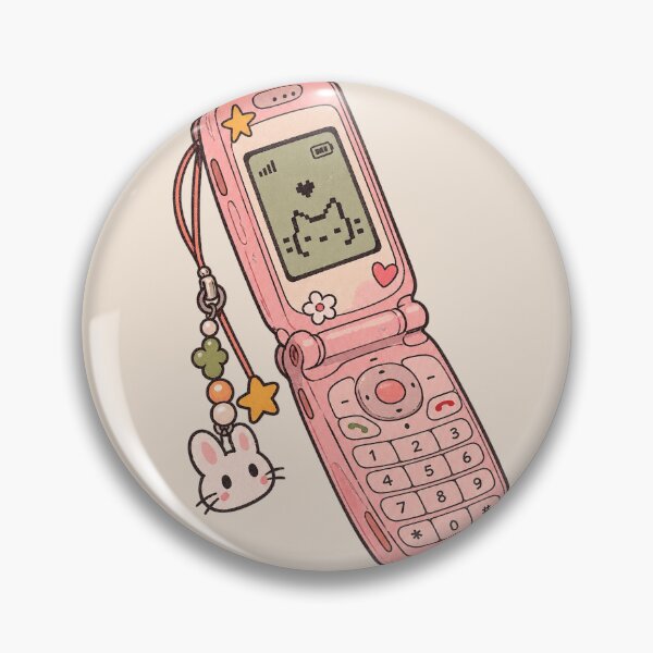 Item preview, Y2K Flip Phone Cute Retro Tech designed and sold by thatsmaddierose.