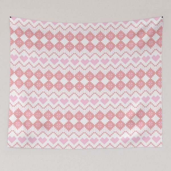 Item preview, Cute minimal pink Heart pixel art  pattern  designed and sold by Tanapan2529.
