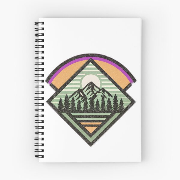 Item preview, Retro mountain with trees  vintage mountain designed and sold by Expressions-Sel.