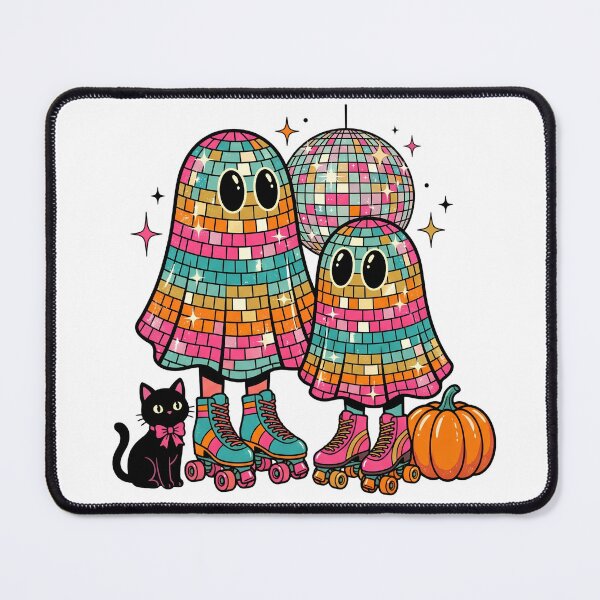 Item preview, Disco Ball Roller Skate Ghosts Retro Halloween designed and sold by Miss Sassy Party Designs.