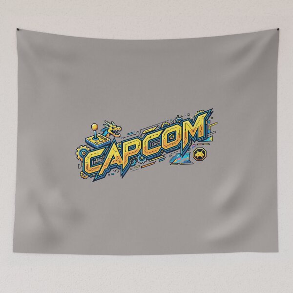 Item preview, CAPCOM Logo T-Shirt Retro Gaming Apparel-66 designed and sold by NicoKrugelstein.