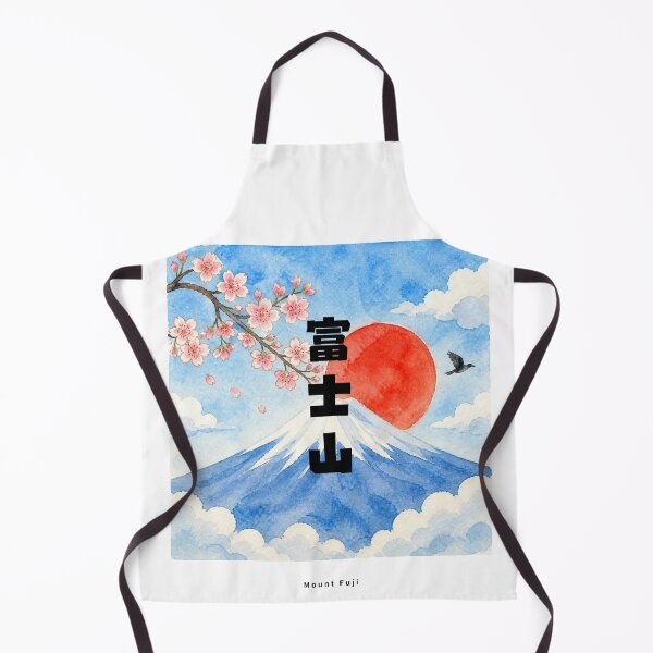 Item preview, Fujisan - Mount Fuji | Watercolor Mount Fuji & Red Sun | Japanese Design designed and sold by JapanMemoir.