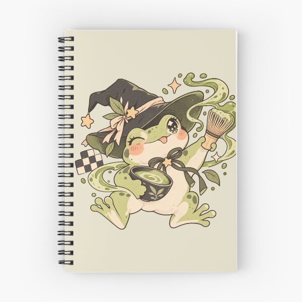 Item preview, Matcha Witch Frog Cute Cozy Magic designed and sold by thatsmaddierose.