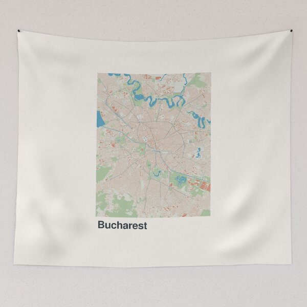 Item preview, Bucharest Minimalistic Map Art designed and sold by MapsNerd.