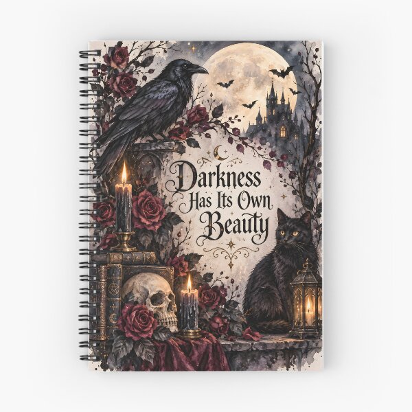 Item preview, Darkness Has Its Own Beauty – Gothic Raven, Black Cat & Moon designed and sold by blankTeeShirt.