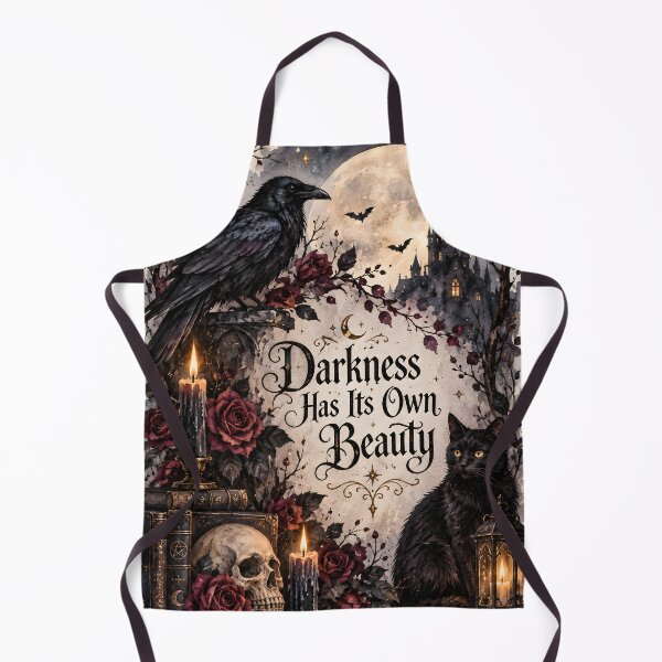 Item preview, Darkness Has Its Own Beauty – Gothic Raven, Black Cat & Moon designed and sold by blankTeeShirt.