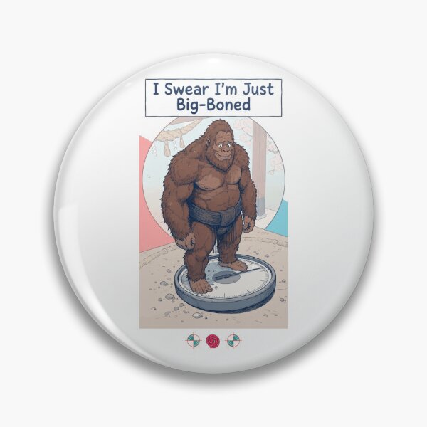 Item preview, Bigfoot Sumo Scale Weigh-In Funny Big Boned Sasquatch Design designed and sold by Whimsy Trail Co.