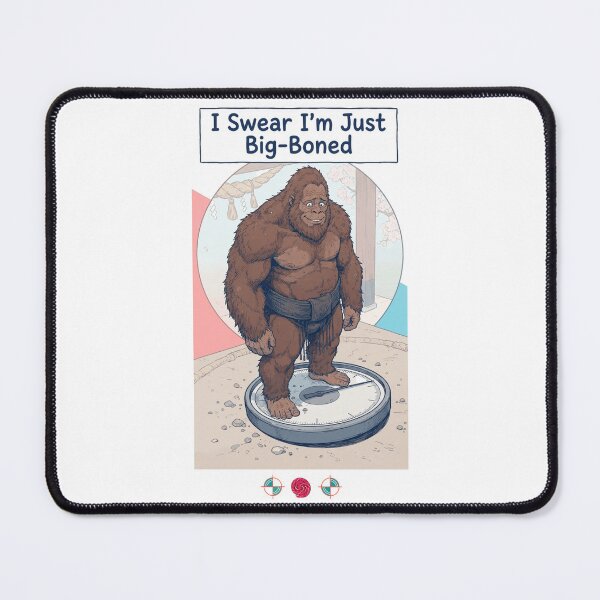 Item preview, Bigfoot Sumo Scale Weigh-In Funny Big Boned Sasquatch Design designed and sold by Whimsy Trail Co.