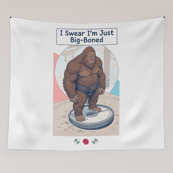 Item preview, Bigfoot Sumo Scale Weigh-In Funny Big Boned Sasquatch Design designed and sold by Whimsy Trail Co.