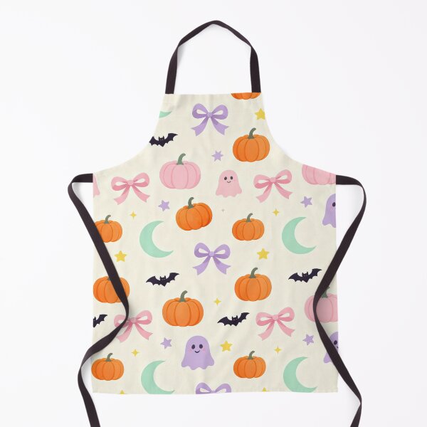 Item preview, Pastel Kawaii Halloween Pumpkin Ghost Pattern designed and sold by Mimoshi ⭐⭐⭐⭐⭐.