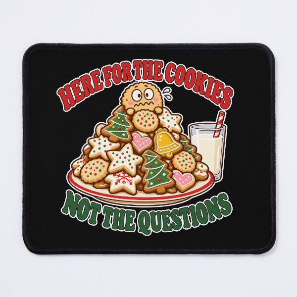 Item preview, Here for the Cookies Not the Questions Funny Family Christmas designed and sold by Ela-graphicwiz.