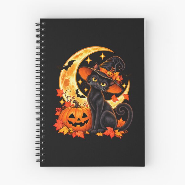 Item preview, Cute Black Cat moonlight Witch Halloween Shirt – Pumpkin Moon Spooky Season Cat Lover Design designed and sold by SophistiPrints.