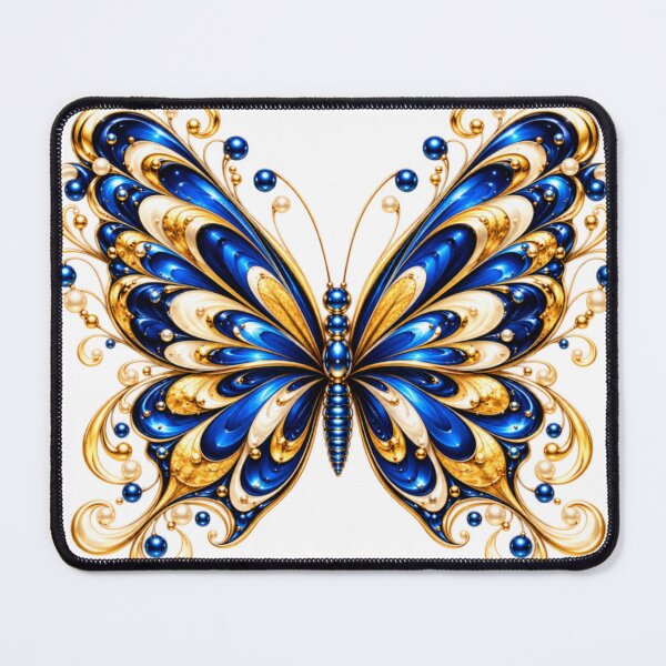 Item preview, Blue & Gold Butterfly designed and sold by NeuroArtGallery.