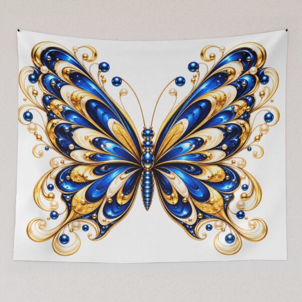 Item preview, Blue & Gold Butterfly designed and sold by NeuroArtGallery.