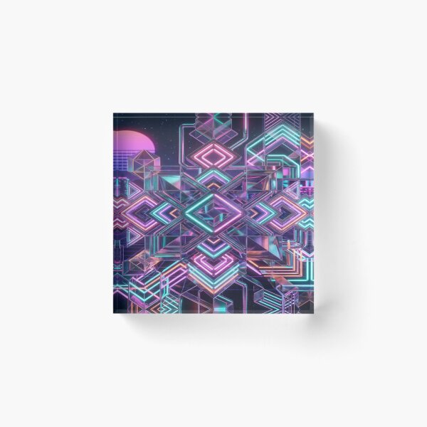 Item preview, A vaporwave neon shapes designed and sold by Solomon-Ent-144.