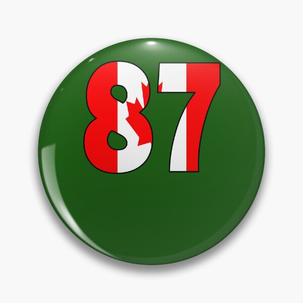 Item preview, Number 87 With Canadian Flag On The Background 466 designed and sold by MeilCane.