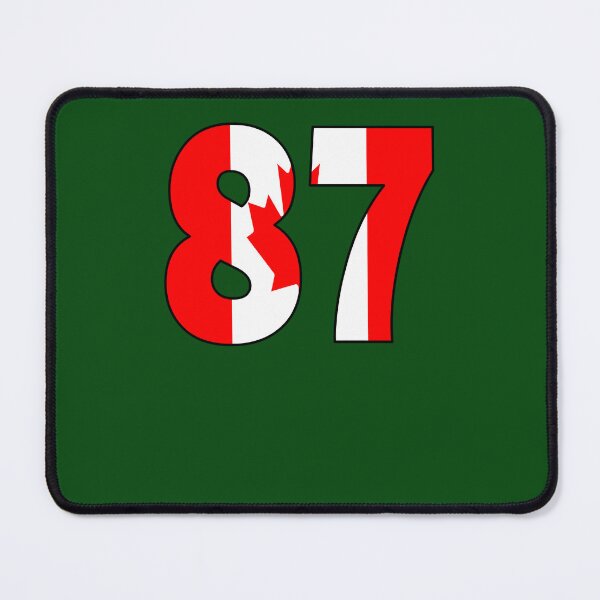 Item preview, Number 87 With Canadian Flag On The Background 466 designed and sold by MeilCane.