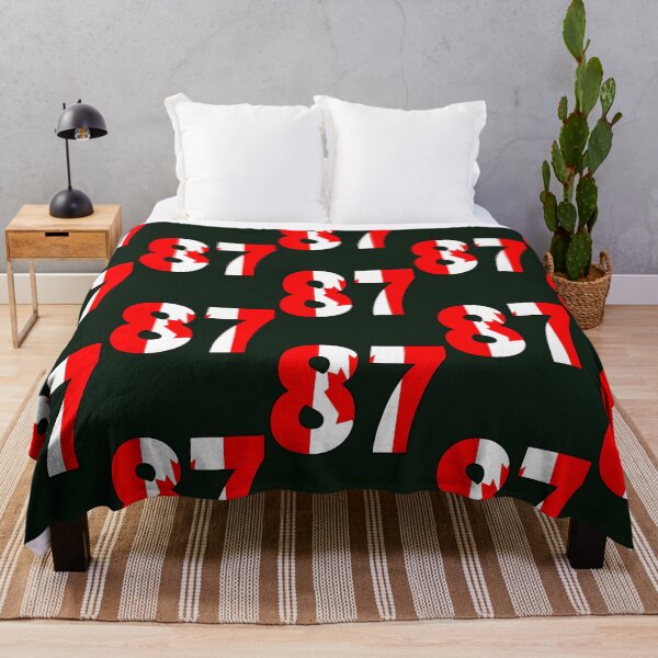 Item preview, Number 87 With Canadian Flag On The Background 466 designed and sold by MeilCane.
