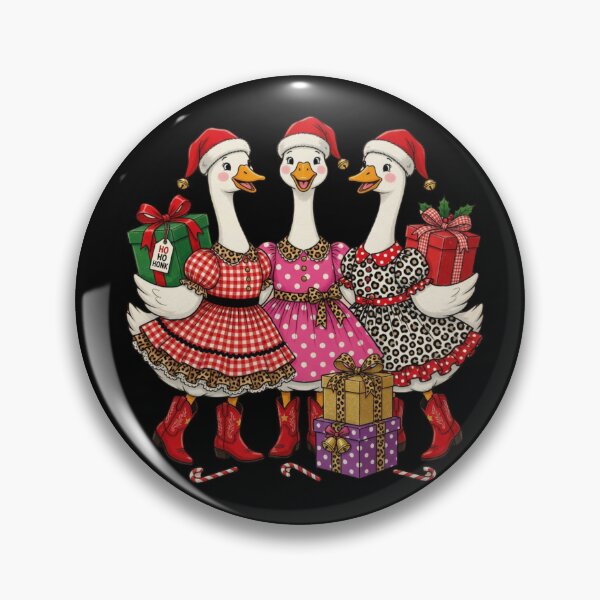 Item preview, Christmas Geese In Cowboy Boots Cute Merry Christmas designed and sold by CF_VintageDesign.