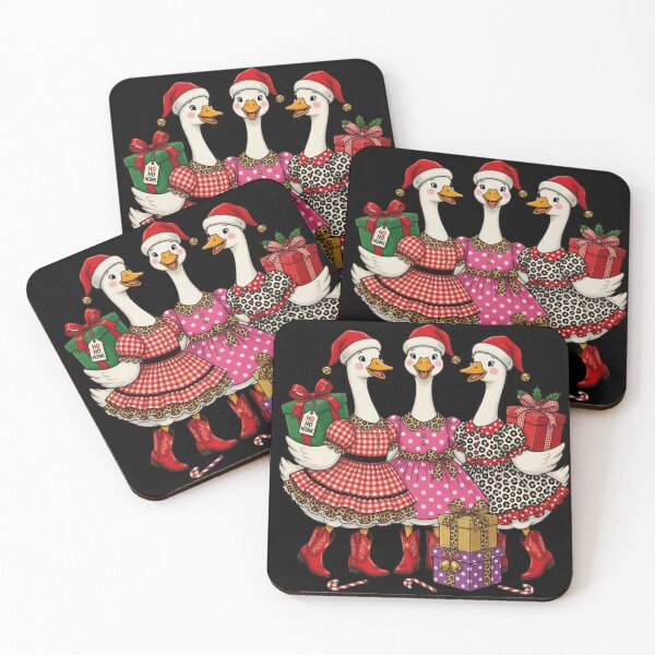 Item preview, Christmas Geese In Cowboy Boots Cute Merry Christmas designed and sold by CF_VintageDesign.