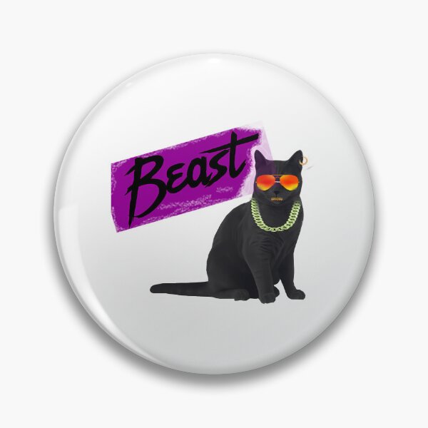 Item preview, Beast Black Cool Cat designed and sold by therese-baskin.