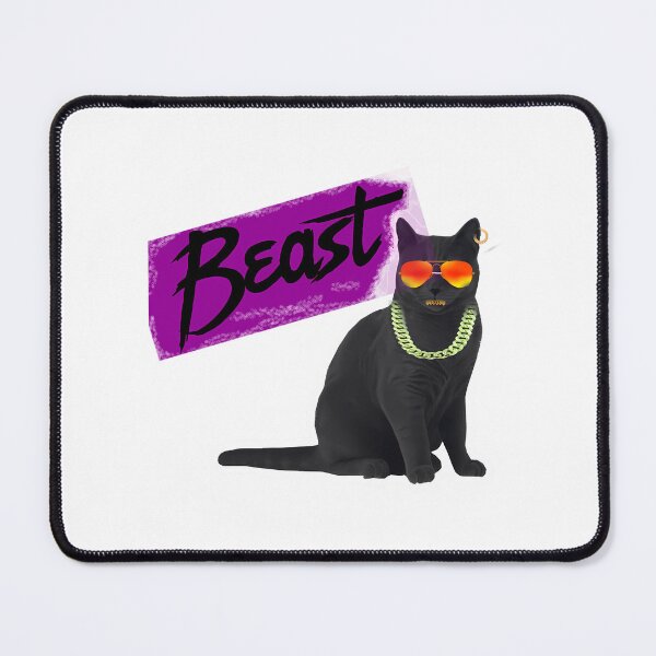 Item preview, Beast Black Cool Cat designed and sold by therese-baskin.