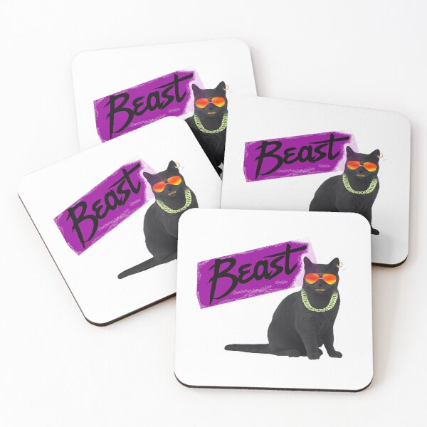 Item preview, Beast Black Cool Cat designed and sold by therese-baskin.