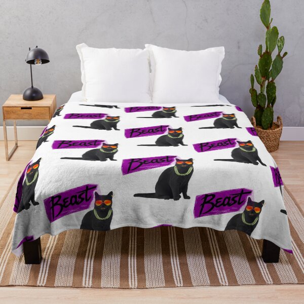 Item preview, Beast Black Cool Cat designed and sold by therese-baskin.