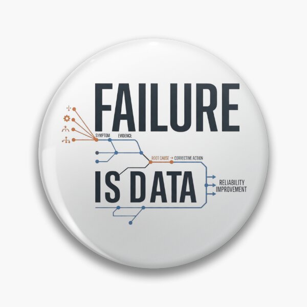 Item preview, Failure Is Data Reliability Engineer Design designed and sold by Amr Darwish Graphic designer.