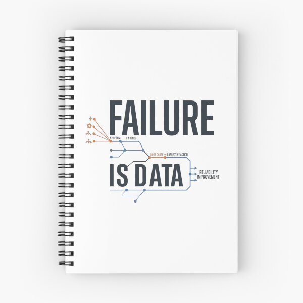 Item preview, Failure Is Data Reliability Engineer Design designed and sold by Amr Darwish Graphic designer.
