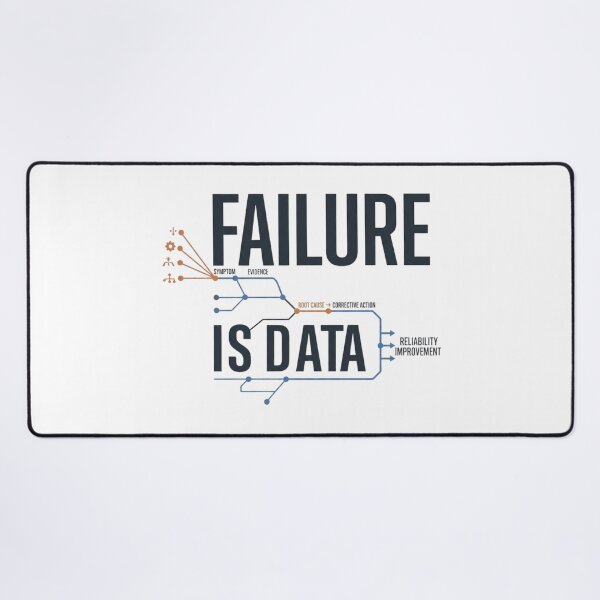 Item preview, Failure Is Data Reliability Engineer Design designed and sold by Amr Darwish Graphic designer.