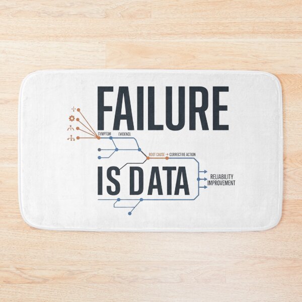 Item preview, Failure Is Data Reliability Engineer Design designed and sold by Amr Darwish Graphic designer.