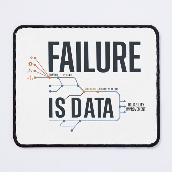 Item preview, Failure Is Data Reliability Engineer Design designed and sold by Amr Darwish Graphic designer.